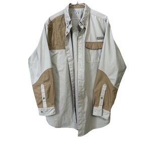 Men's Beige and Tan Shirt